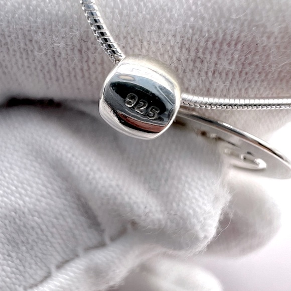 .925 Sterling Family Hearts Love Forever Necklace - Picture 15 of 16